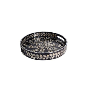 Wholesale Mother Of Pearl Inlay <b>Tray</b> Luxury Chevron Pattern MOP Decorative <b>Tray</b> <b>Large</b> Geometric Bone Inlay <b>Serving</b> <b>Tray</b> For Sale - Product Image 4