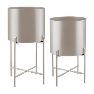 Maceta de Metal con Acabado Martillado de Primera Calidad, Elegante Maceta Decorativa para Sala de Estar y Balcón - Product Image 5