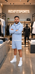 REXFIT SPORTS 2026 Ensemble veste coupe-vent et short unisexe en polyester personnalisé, vêtements de sport légers pour la salle de sport, l'entraînement et les activités de plein air - Product Image 6