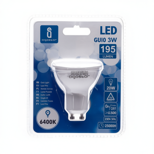 Lampadina Led Aigostar Gu10 3W 6400K Luce Diurna 195 Lumen 25000H 230V 50Hz - Product Image 2