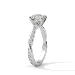 Anillo de Compromiso de Lujo con Diamante de Corte Brillante Cultivado en Laboratorio, Plata, Certificado IGI, Joyería para Mujer, Regalo de Aniversario o Boda - Product Image 2