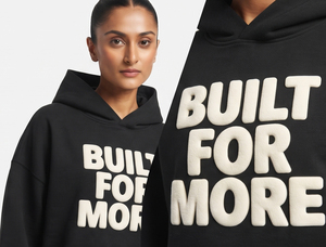 Sweat à capuche pour femme en molleton de coton 500 GSM, coupe oversize, avec impression en relief, style streetwear, personnalisable - Product Image 4