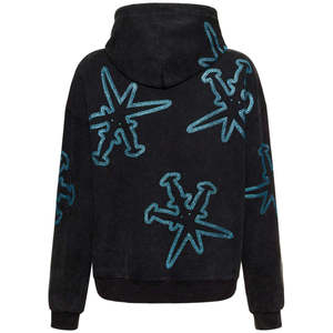OEM Casual Solid <b>Rhinestone</b> <b>Hoodie</b> with Sparkling Stonework 100 Cotton Winter Pullover Custom Front Logo Breathable Premium - Product Image 2