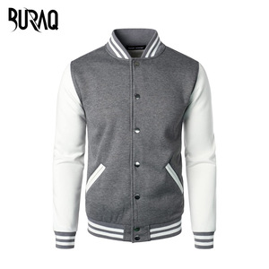 Chaqueta Varsity Formal Personalizada para Hombre, Mezcla de Lana, Ecológica, Transpirable, Gruesa, Estilo Béisbol, con Logotipo Frontal - Product Image 1