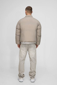 Chaquetas de Invierno para Hombre con Logotipo Personalizado OEM, Chaqueta Acolchada de Lona Impermeable, Transpirable, Resistente al Viento y Antibacteriana, a la Moda - Product Image 5