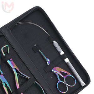 IMANS ENTERPRISES Juego de Herramientas Profesionales de Acero Inoxidable para Extensiones de Cabello con Pinzas para Micro Anillas - Product Image 5