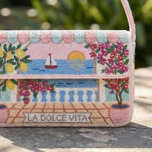 Bolso de Hombro Artesanal de Lujo, Moderno, Premium, Resistente, Profesional, Portátil, Ecológico, Seguro, con Cuentas, Estilo Mediterráneo - Product Image 3