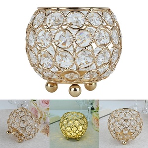 เชิงเทียนคริสตัลรูปไข่ทำมือ งานฝีมือประณีต สำหรับตกแต่งโต๊ะงานแต่งงาน ของตกแต่งบ้าน จำหน่ายจำนวนมาก - Product Image 4