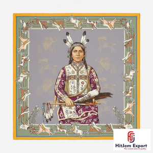 Bufandas Personalizadas Premium con Diseño Impreso, Tela con Sensación de Seda, Servicio de Etiqueta Blanca, Pedidos al por Mayor, MOQ Bajo, Mejora de Marca - Product Image 3