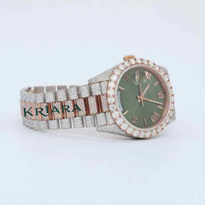Montre en acier inoxydable haut de gamme avec diamants Mossinate, une montre exquise pour les occasions formelles et décontractées - Product Image 5