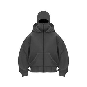 Fabricante de sudaderas con capucha tipo balaclava personalizadas para hombre, con impresión de logotipo, ropa urbana, para marcas de ropa, venta al por mayor, etiqueta privada, suministro a granel. - Product Image 2