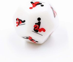 Dés en résine pour jeux adultes, douze faces, positions sexuelles, dés de lit pour couples, jouet bondage - Product Image 1