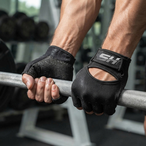 Gants de musculation antidérapants de haute qualité avec support rembourré pour la paume et le poignet, pour l'entraînement en salle de sport, taille adulte, prix bas, gants de fitness - Product Image 5