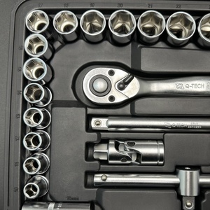 62 pièces ensemble de douilles d'outils 1/2 "DR Drive WWth boîte à outils boîte de rangement pour coffre de voiture familiale machines et vélos automobiles - Product Image 3