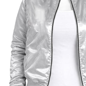 Custom Made ZPB Convention Satin Bomber Varsity <b>Jacket</b> Embroidered Greek Letter Logo Unisex Sorority & Fraternity Apparel - Product Image 3