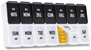 กล่องยาพลาสติก Auvon แบบรายสัปดาห์ 7 วัน 14 ช่อง AM/PM พร้อมช่องขนาดใหญ่สำหรับจัดเก็บยาได้ง่าย - Product Image 6