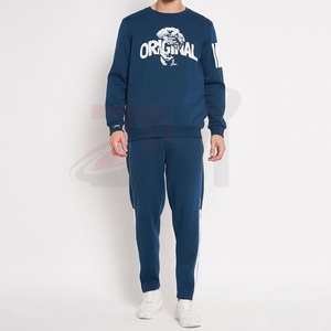 Conjuntos Deportivos de Felpa de Algodón para Hombre 2026, Trajes Deportivos Personalizados con Chaqueta Cortavientos y Cremallera Completa con Logotipo Impreso Personalizado - Product Image 2