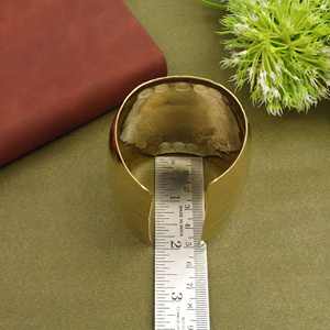 กำไลข้อมือทองเหลืองลายดอกไม้โบราณ ดีไซน์โบฮีเมียน ของขวัญสุดพิเศษ - Product Image 5