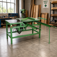 Scie à table FH-143E pour le travail du bois, capacité de coupe 3 pouces ° -45 °   Construction en métal vert à biseau horizontal