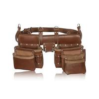 Sac de rangement d'outils en toile robuste pochette à outils en cuir personnalisable pour électricien plombier jardinier OEM & ODM pris en charge