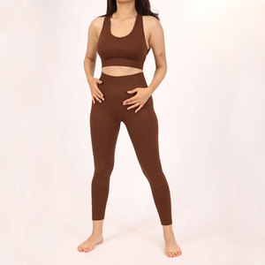 Ensemble de sport tendance, respirant, léger et confortable pour la course et le fitness : Legging taille haute et brassière de sport – Meilleur fournisseur - Product Image 6