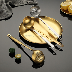 Premium Quality Gold and Silver Stainless Steel Big <b>Serving</b> <b>Spoon</b> - Product Image 4