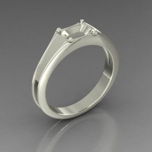 925 Sterling Silver 7x9mm Rectangle Bezel Ring Setting Blank Unisex DIY Jewelry Making Engagement Ring <b>Craft</b> Design - Product Image 3