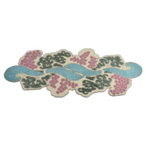 Tableware Shaped Design <b>Placemats</b> With <b>Beads</b> Design Pads for Home Decor Tableware Dinning Table Party and Wedding Design Pads - Product Image 1