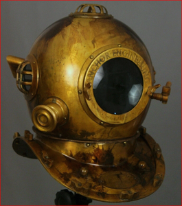 Casque de plongée Anchor Morse US Navy Mark V, taille complète, pour plongeurs - Product Image 1