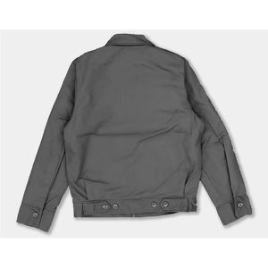 Veste de travail en toile streetwear d'hiver à prix abordable, en sergé de coton durable avec col montant, logo frontal, coutures renforcées, service OEM - Product Image 6