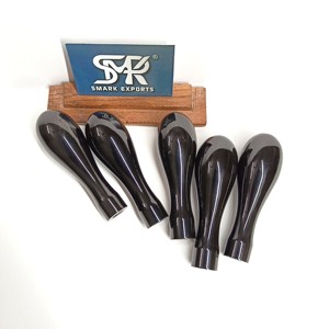 Natural Buffalo Horn Handle for Tools Smooth <b>Black</b> <b>Polished</b> Rounded Grip Eco Friendly Durable Industrial Use Bulk - Product Image 2