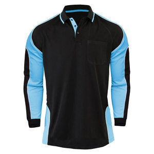 Custom Men's Long Sleeve <b>Polo</b> <b>Shirt</b> with Chest Pocket Quick Dry Business Casual <b>Work</b> Uniform - Product Image 1