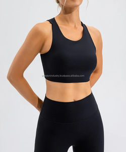 2024 2025 nouveau respirant femmes en plein air sans couture sport soutien-gorge broderie personnalisée vêtements de sport blanc Yoga soutien-gorge personnalisable - Product Image 5