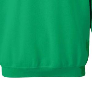 Sudadera Verde Brillante con Cuello Redondo y Estampado Gráfico 1908 en Rosa y Verde, Manga Larga, Felpa de Algodón, Informal, para Mujer - Product Image 3