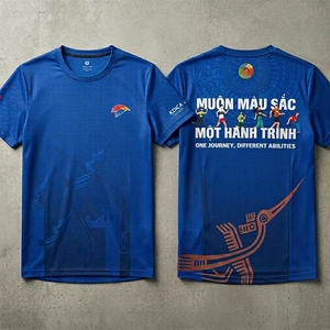 เสื้อยืดกีฬาแห้งเร็วสำหรับการแข่งขันวิ่งและการมีส่วนร่วมในกิจกรรมชุมชน - Product Image 1