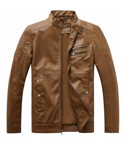Men's High Quality Cow Skin <b>Leather</b> Jacket Stylish Long Sleeves Canvas Fabric Trendy Pocket Design Eco-Friendly Outdoor Winter - Product Image 1