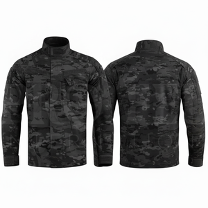 Fashionable Customized <b>Camouflage</b> Pattern <b>Jacket</b> Lightweight Outdoor Utility Long Sleeve Stand Collar Workwear Cotton <b>Jackets</b> - Product Image 2