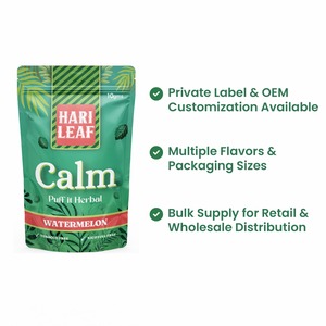 Mezcla Herbal para Fumar Hari Leaf Calm Watermelon 10g, Sin Tabaco, Sin Nicotina, Sabor Afrutado Aromático - Product Image 3
