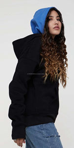 เสื้อฮู้ดถักผ้าฟลีซผ้าฝ้ายหนา100 500gsm สำหรับทั้งชายและหญิงทรงโอเวอร์ไซส์งานปักตามสั่ง - Product Image 2