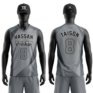 เสื้อวอลเลย์บอลชาย พรีเมียม 160 GSM ผ้าโพลีเอสเตอร์ระบายอากาศได้ดี พิมพ์ลายแบบ Sublimation สีเขียวอมฟ้า กรมท่า ส้ม ดีไซน์แผงสี  รับสกรีนโลโก้ทีม - Product Image 5
