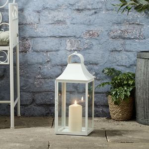 Modern Home Decor Iron <b>Silver</b> Metal Christmas Candle <b>Lantern</b> Elegant Stainless Steel Glass Tabletop Hanging Garden Decoration - Product Image 1