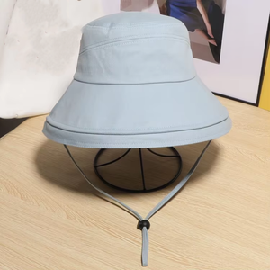 <b>Plain</b> Bucket Hat Lightweight Soft Breathable Fabric Comfortable Unisex Fit Casual Streetwear Outdoor Sun <b>Cap</b> - Product Image 2