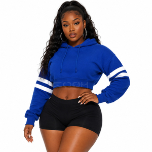 Sudadera con Capucha Corta de Manga Larga para Mujer, Nueva Colección Otoño de la Hermandad Cosh International, 100% Algodón - Product Image 1