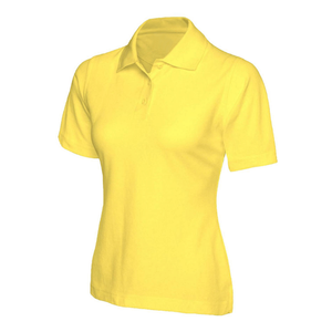 Chemise de golf décontractée d'été pour femme, manches longues, tricotée, écologique, 100 % polyester, jaune - Product Image 1