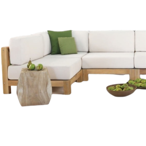 Canapé modulaire d'extérieur en teck durable Charleston, design modulaire, taille personnalisée disponible (OEM) - Product Image 1