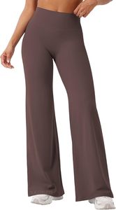 Trendy Solid Color High Waisted <b>Bell</b> Bottom Yoga Pants Chic Slim Fit Flare Leggings Versatile Lounge Dance Pants - Product Image 4