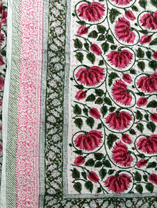 Juego de Cubrecamas de Algodón Kantha Hecho a Mano por Silkgram, Diseño Floral, Ecológico, Ligero, 300 Hilos, Personalizado, para Todas las Temporadas - Product Image 5
