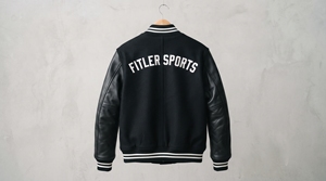 Veste universitaire de baseball avec logo personnalisé, broderie de haute qualité, manches en laine/polyester, doublure en polaire 100% laine, hiver - Product Image 4