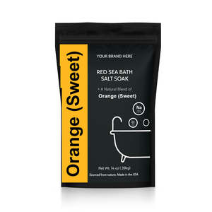 Aromasong Int. Sel de Bain Bio de la Mer Rouge (Orange Douce) en Poudre 1lb pour la Relaxation et les Soins de la Peau Fabriqué aux États-Unis - Product Image 1