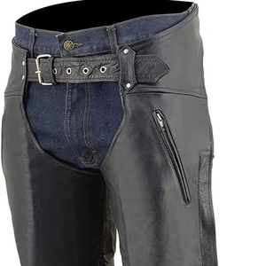 Leather English Full <b>Chaps</b> Breathable Eco-Friendly Customizable Horse <b>Riding</b> Motorcycle Cowboy Biker Outfit - Product Image 1